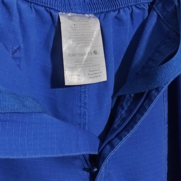 Carhartt Blue Scrub Pants Drawstring Waist - Picture 5 of 7